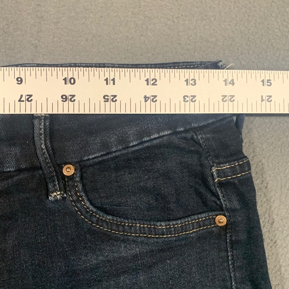 Mother Skinny Jeans Womens 29 Dark Wash Indigo Mid Rise Stretch Denim USA Made - Picture 5 of 8